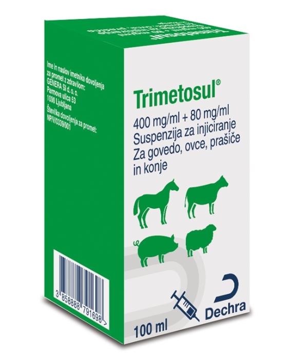 400 mg/ml + 80 mg/ml suspenzija za injiciranje za govedo, ovce, prašiče in konje